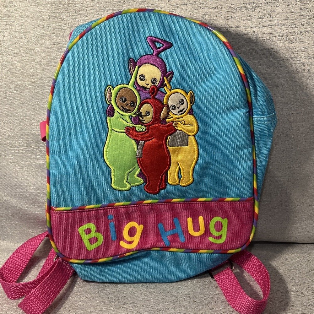Vintage 1999 Teletubbies Backpack  9" x 7" Mini Backpack Graphics & Colors